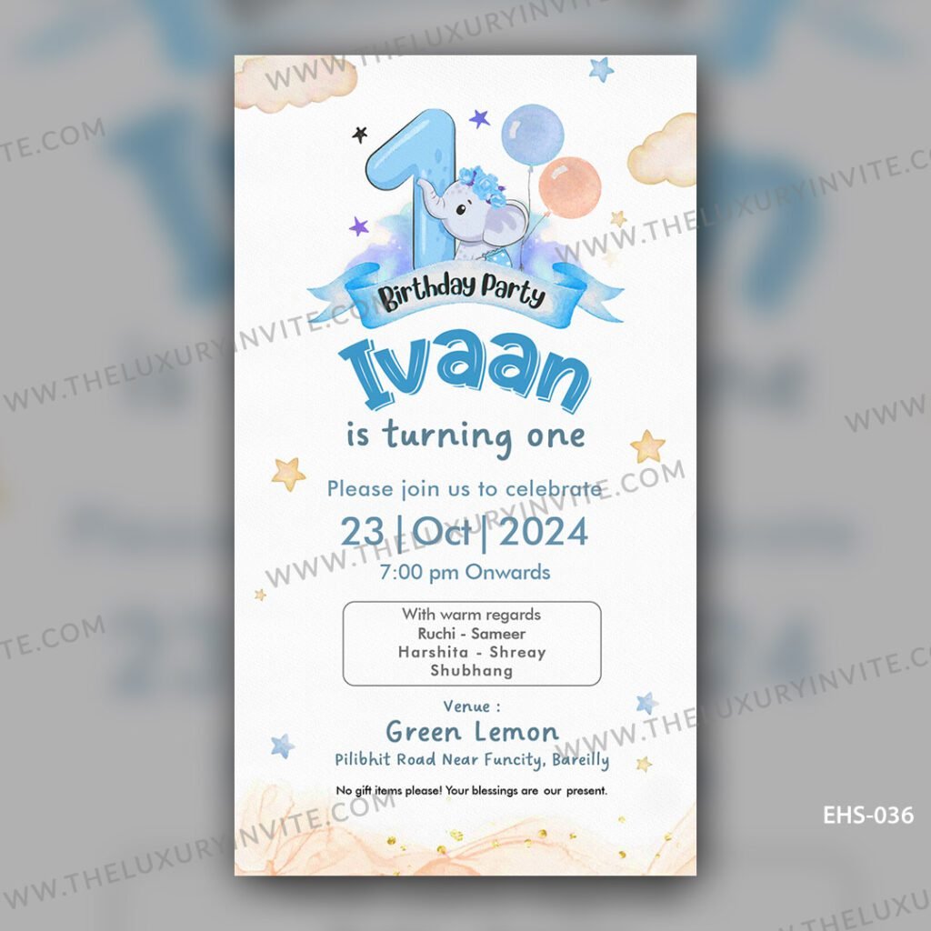 Birthday Invitation Card EHS-036